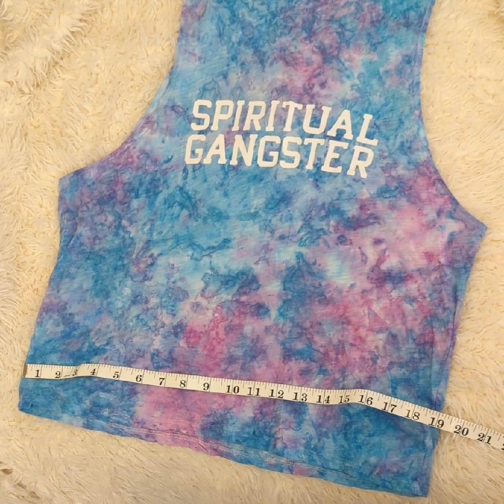 Spiritual Gangster Blue and Purple Tie Dye Tank Size Large - Picture 10 of 12